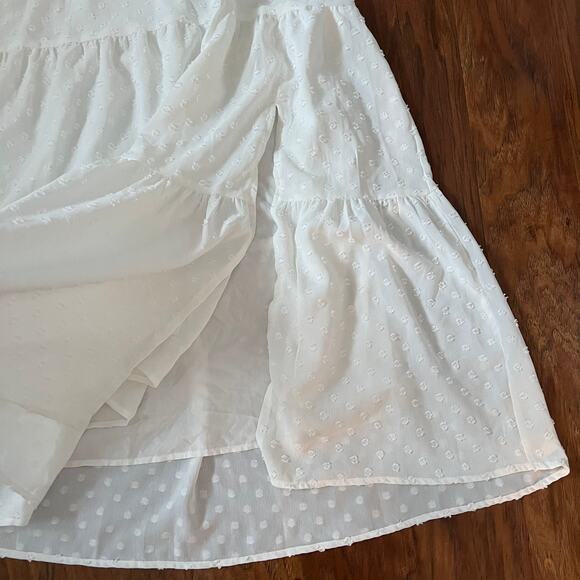 Line and Dot Skylar Midi White Dress Size Medium - Picture 9 of 11